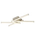Kirina Integrated LED Semi Flush Ceiling Light Nickel Matt 4x LED 4000K-5