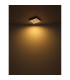 Hayden 30cm Integrated LED Semi Flush Ceiling Light Matt Black LED 3000K-5