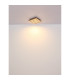 Hayden 30cm Integrated LED Semi Flush Ceiling Light Matt Black LED 3000K-6