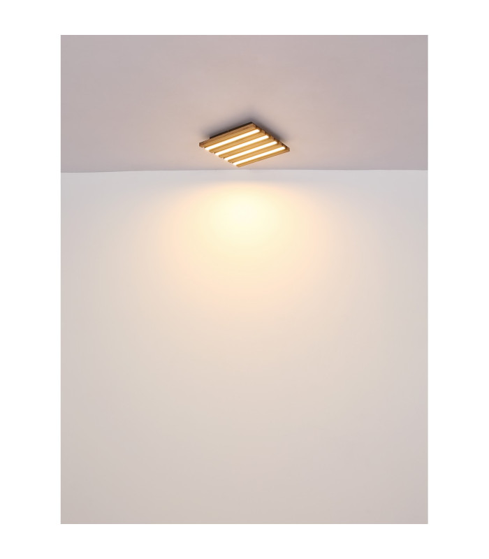 Hayden 30cm Integrated LED Semi Flush Ceiling Light Matt Black LED 3000K-6
