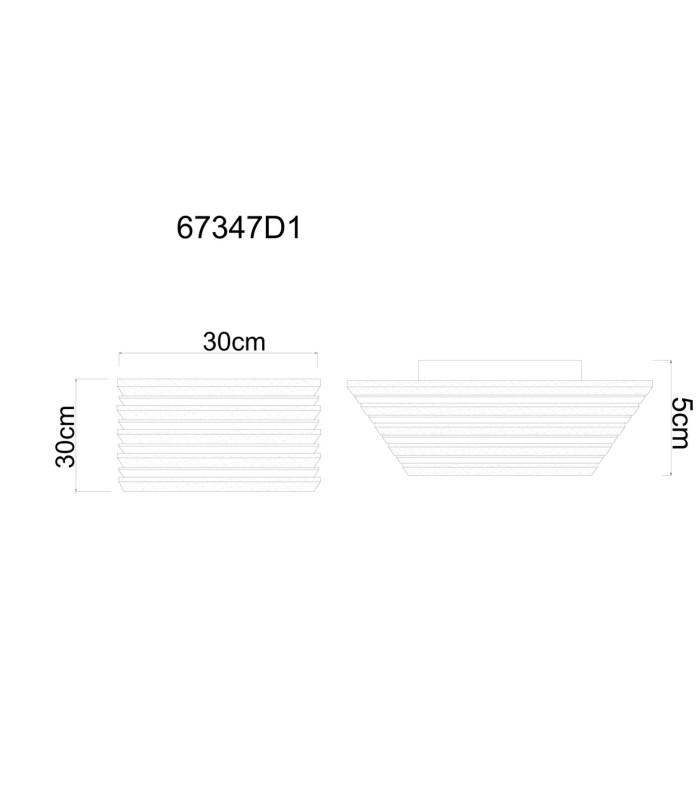 Hayden 30cm Integrated LED Semi Flush Ceiling Light Matt Black LED 3000K-9