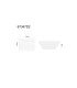 Hayden 45cm Integrated LED Semi Flush Ceiling Light Matt Black LED 3000K-6