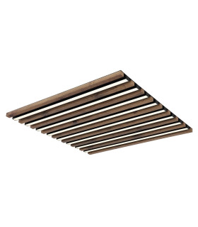 Hayden Integrated LED Semi Flush Ceiling Light Matt Black LED Dimmable 2700-6500K Remote Control-1