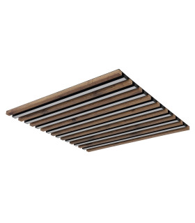 Hayden Integrated LED Semi Flush Ceiling Light Matt Black LED Dimmable 2700-6500K Remote Control-2