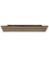 Hayden 80x20cm Integrated LED Semi Flush Ceiling Light Matt Black LED 3000K-3