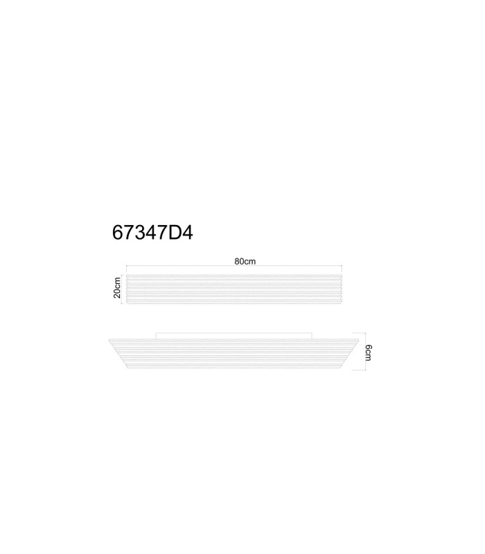 Hayden 80x20cm Integrated LED Semi Flush Ceiling Light Matt Black LED 3000K-6
