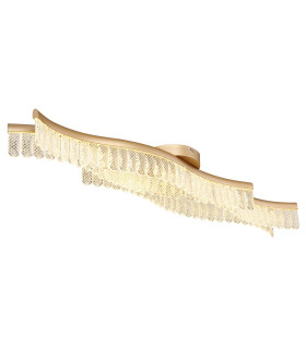 Juliet Integrated LED Semi Flush Ceiling Light Gold Colours Matt LED 3200K-1