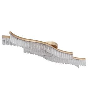 Juliet Integrated LED Semi Flush Ceiling Light Gold Colours Matt LED 3200K-2