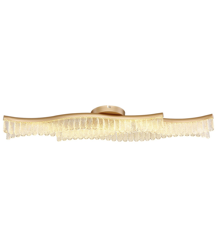 Juliet Integrated LED Semi Flush Ceiling Light Gold Colours Matt LED 3200K-3