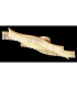 Juliet Integrated LED Semi Flush Ceiling Light Gold Colours Matt LED 3200K-4