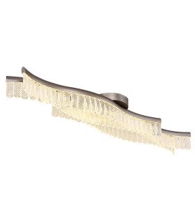 Juliet Integrated LED Semi Flush Ceiling Light Graphite Matt LED 3200K-1