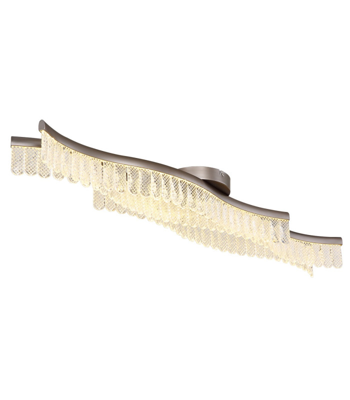 Juliet Integrated LED Semi Flush Ceiling Light Graphite Matt LED 3200K-1