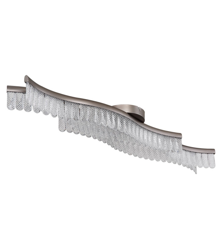 Juliet Integrated LED Semi Flush Ceiling Light Graphite Matt LED 3200K-2