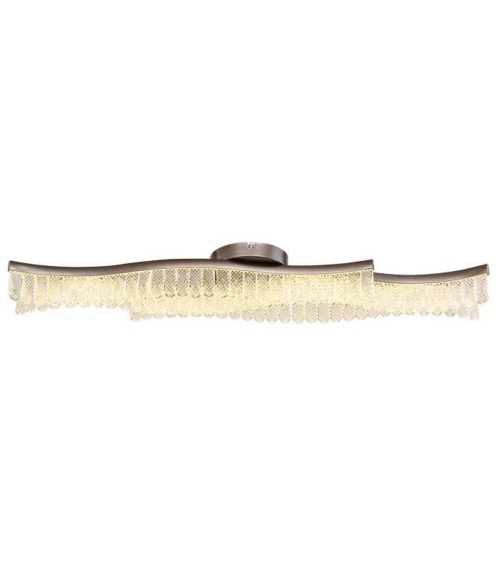 Juliet Integrated LED Semi Flush Ceiling Light Graphite Matt LED 3200K-3