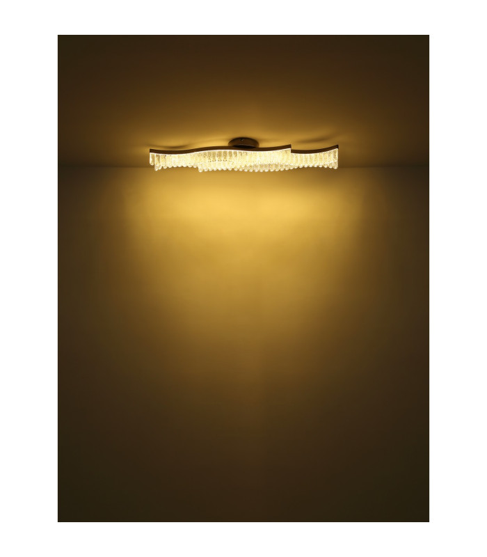 Juliet Integrated LED Semi Flush Ceiling Light Graphite Matt LED 3200K-6