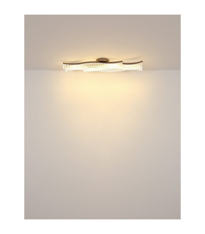Juliet Integrated LED Semi Flush Ceiling Light Graphite Matt LED 3200K-7