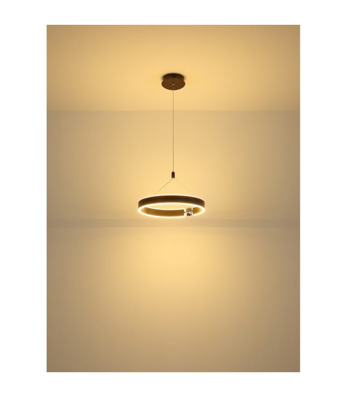 Hendricks Pendant Ceiling Light Bronze Colored Brushed LED 3000K-4