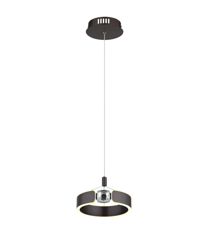 Hendricks Pendant Ceiling Light Bronze Colored Brushed LED 3000K-1