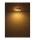 Jeffry Integrated LED Semi Flush Ceiling Light Matt Black LED 3000K-5