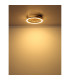 Tisha 34x30cm Integrated LED Semi Flush Ceiling Light Matt Black LED 3000K-5
