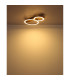 Tisha Integrated LED Semi Flush Ceiling Light Matt Black 2x LED 3000K-5