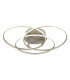Kombos 45.6cm Integrated LED Semi Flush Ceiling Light Nickel Matt 3x LED 4000K-1