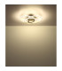 Kombos 45.6cm Integrated LED Semi Flush Ceiling Light Nickel Matt 3x LED 4000K-4