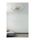 Kombos 45.6cm Integrated LED Semi Flush Ceiling Light Nickel Matt 3x LED 4000K-5