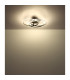 Kombos 45.6cm Integrated LED Semi Flush Ceiling Light Matt Black 3x LED 4000K-4
