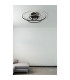 Kombos 45.6cm Integrated LED Semi Flush Ceiling Light Matt Black 3x LED 4000K-5