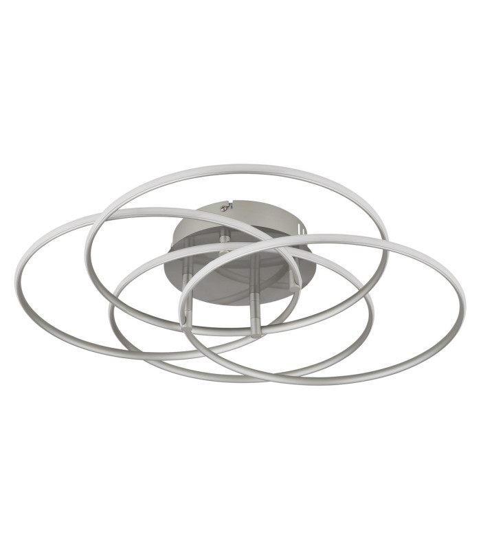 Kombos 51.5cm Integrated LED Semi Flush Ceiling Light Nickel Matt 4x LED 4000K-2