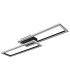 Mirella Integrated LED Semi Flush Ceiling Light Matt Black LED Dimmable 2700-6500K Remote Control Timer-2
