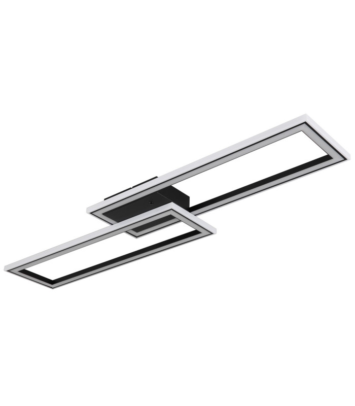 Mirella Integrated LED Semi Flush Ceiling Light Matt Black LED Dimmable 2700-6500K Remote Control Timer-2