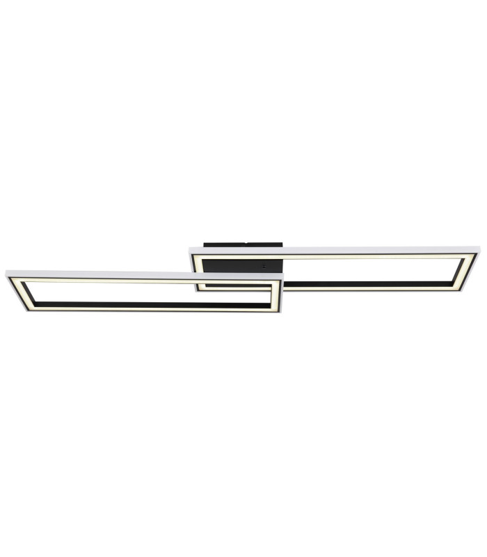 Mirella Integrated LED Semi Flush Ceiling Light Matt Black LED Dimmable 2700-6500K Remote Control Timer-3