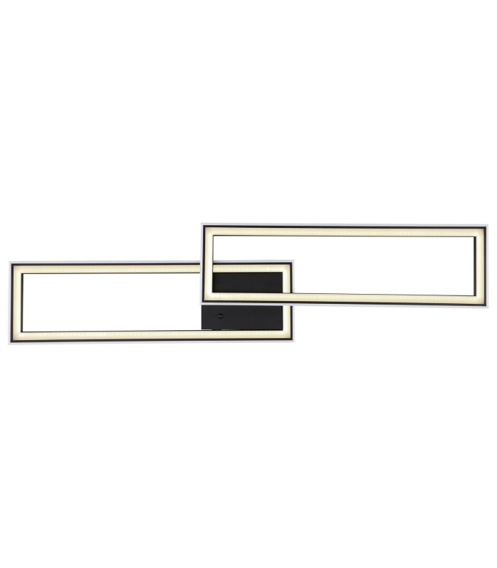 Mirella Integrated LED Semi Flush Ceiling Light Matt Black LED Dimmable 2700-6500K Remote Control Timer-4
