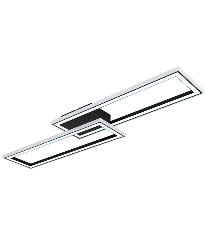 Mirella Integrated LED Semi Flush Ceiling Light Matt Black LED Dimmable 2700-6500K Remote Control Timer-6