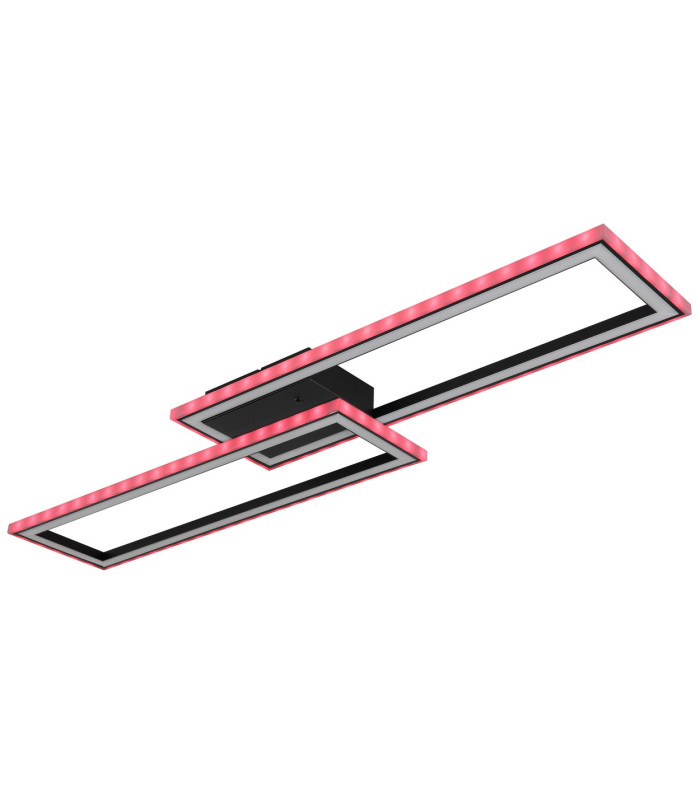 Mirella Integrated LED Semi Flush Ceiling Light Matt Black LED Dimmable 2700-6500K Remote Control Timer-7