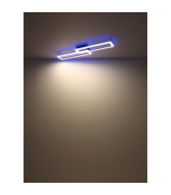 Mirella Integrated LED Semi Flush Ceiling Light Matt Black LED Dimmable 2700-6500K Remote Control Timer-15