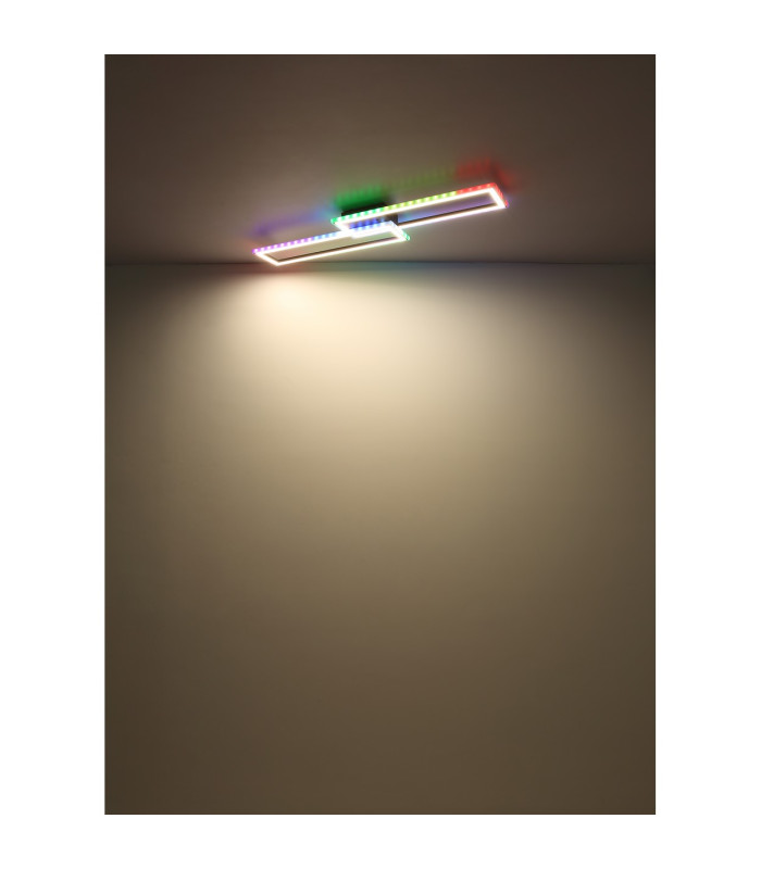 Mirella Integrated LED Semi Flush Ceiling Light Matt Black LED Dimmable 2700-6500K Remote Control Timer-16