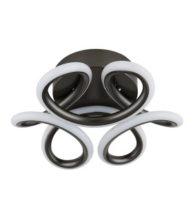 Melisand Integrated LED Semi Flush Ceiling Light Anthracite Matt LED 2700-6000K-2