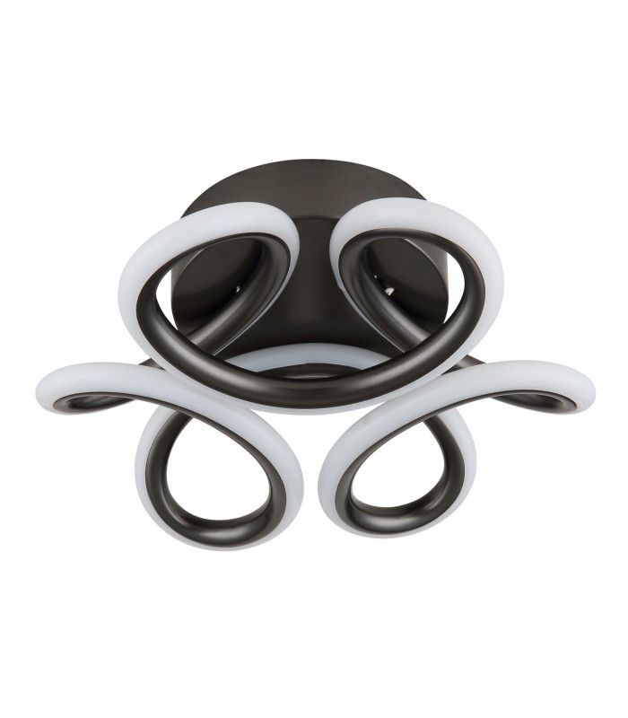 Melisand Integrated LED Semi Flush Ceiling Light Anthracite Matt LED 2700-6000K-2