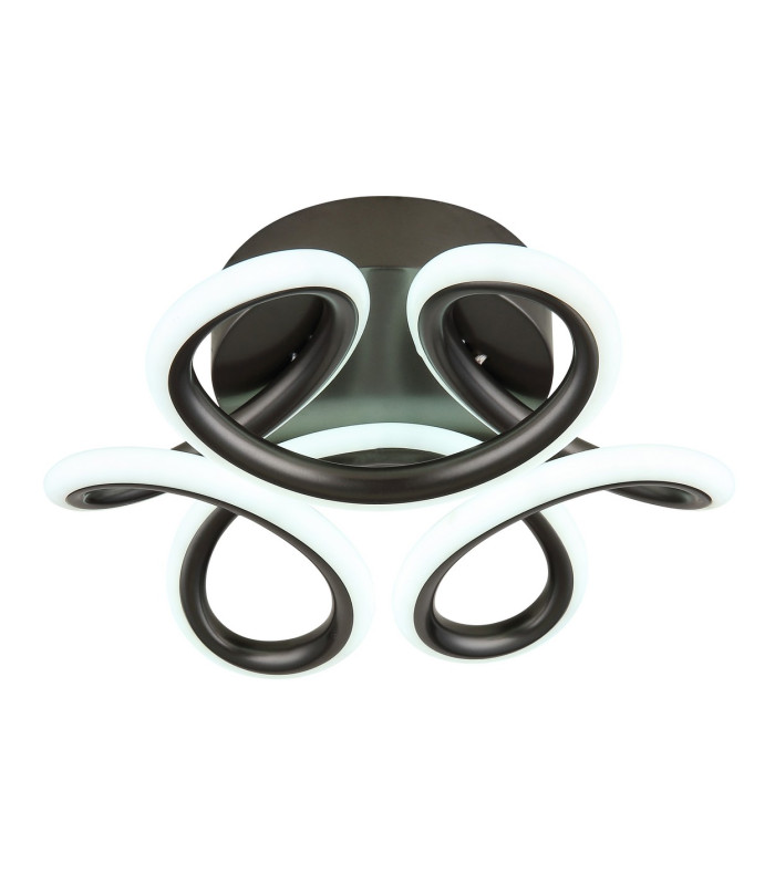 Melisand Integrated LED Semi Flush Ceiling Light Anthracite Matt LED 2700-6000K-5