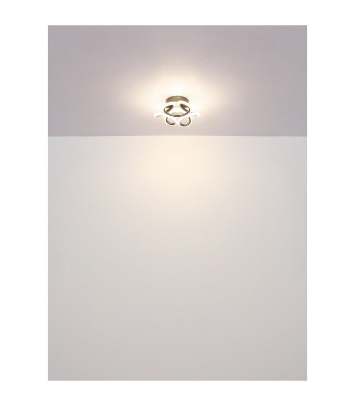 Melisand Integrated LED Semi Flush Ceiling Light Anthracite Matt LED 2700-6000K-7