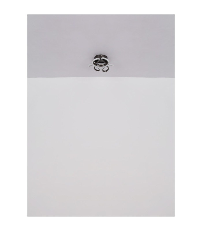 Melisand Integrated LED Semi Flush Ceiling Light Anthracite Matt LED 2700-6000K-8
