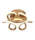 Melisand Integrated LED Semi Flush Ceiling Light Champagne Colored Matt LED 2700-6000K-1