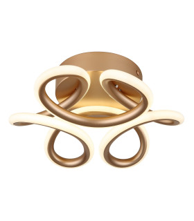 Melisand Integrated LED Semi Flush Ceiling Light Champagne Colored Matt LED 2700-6000K-1
