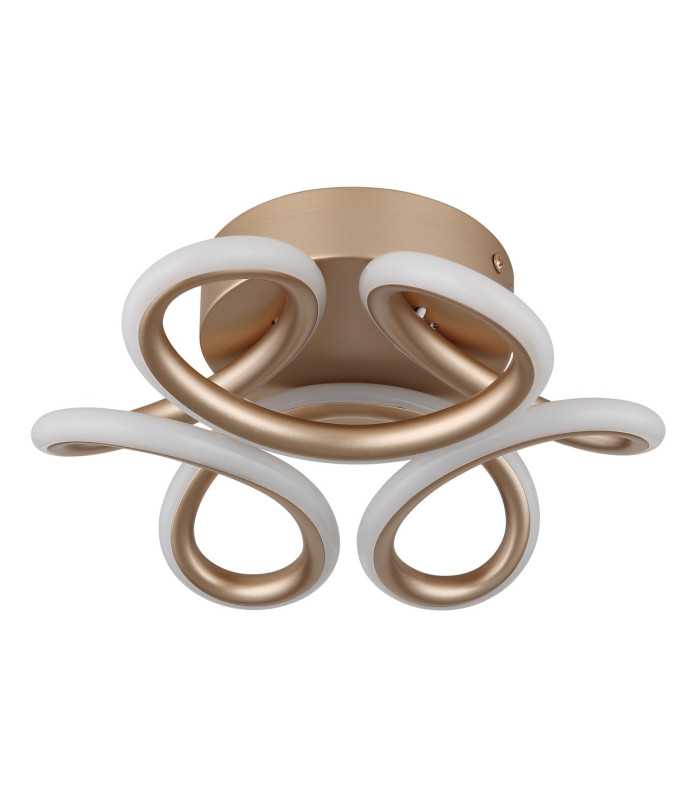 Melisand Integrated LED Semi Flush Ceiling Light Champagne Colored Matt LED 2700-6000K-2