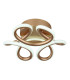 Melisand Integrated LED Semi Flush Ceiling Light Champagne Colored Matt LED 2700-6000K-5