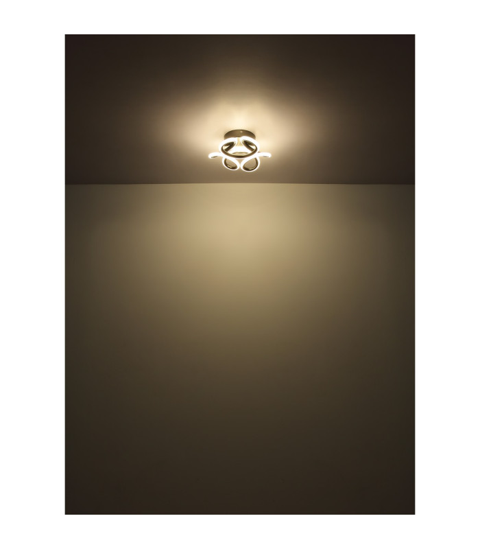 Melisand Integrated LED Semi Flush Ceiling Light Champagne Colored Matt LED 2700-6000K-6