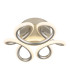 Melisand Integrated LED Semi Flush Ceiling Light Silver Colored Matt LED 2700-6000K-1